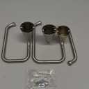 rBushed Nickel Single Curtain Rod Bracket Set