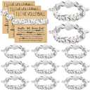Landical 12 Pcs Volleyball Senior Night Party Supplies 2026 Volleyball Bracelet Gifts Adjustable Braided Bracelet with Inspirational Cards Sport Accessories Gifts for Teams Player Coaches Party Favors