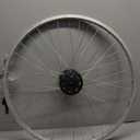 Hiland 26" x 1.75" Alloy Rear Bike Rim for 1.75 to 2.215 Inch Wide Tire, Disc Brake Compatible, Rear MTB Wheel with 7 Speed Freewheel, Bolt On Axle, Bicycle Accessories for Adult Bikes, Silver