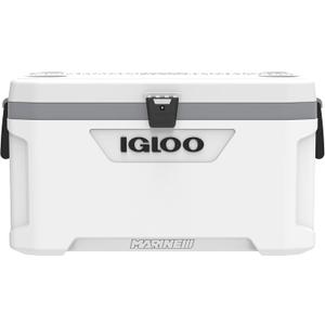 Igloo Coolers Marine Series, Insulated Portable Hard Side Cooler Ice Chest, Great for Fishing, Camping, Boating, & More (70 QT)