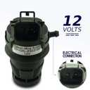 201525-232316D Windshield Washer Pump w/Grommet - Washer Motor Compatible with Toyota, Lexus, Scion, Mazda, Honda - Replaces OEM #: 85330-60190, 85330-AE010, 85330-60180