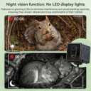 Smart Squirrel Box with Solar Powered Camera, 2K HD Wi-Fi Pet Camera, Auto Detection & Night Vision, Secure Outdoor Nesting House for Squirrels with Reinforced Casing, App Control (2.4GHz Only)