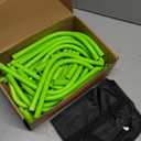 Agility Speed Hurdles Upgraded Training Hurdles Adjustable Height,Ultra Durable All-in-One Speed Hurdles with Carrying Handle, 6 Pack (Green)