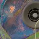 Inflatable Mirror Ball,Silver & Gold & Iridescent Giant Mirror Balloon,Big Shinny Balls,Reusable PVC Hanging Disco Sphere For Party & Wedding & Event Decoration (Iridescent, 48in 3.9ft 1.2m)