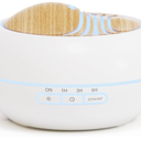 SALKING Essential Oil Diffuser 400ml, Diffusers for Essential Oils with 2 Mist Mode, Aromatherapy Diffuser Cool Mist Humidifier with 7 LED Night Light, Timer & Auto-Off, Large Room Diffuser (White)