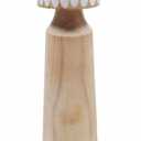 10 Inch Wood Candle Holder