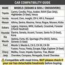 LINGVIDO Full Set Car Seat Covers, Faux Nappa Leather, Airbag Compatible and Waterproof Protectors for Sedans SUVs, Breathable Interior for Active Families, Pets, and Commuters (5 Seats, Black/Gray)