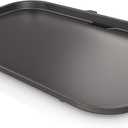 Ninja XSKGRIDLXL Woodfire Premium Griddle Plate, Compatible with OG800 and OG900 Series, Direct, Edge-to-Edge Heat, Ceramic, Nonstick, Precise Heat Control, 17.87'' x 12.35'', Black