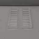 Foraineam 4 Pack Acrylic Compact Organizer Cosmetics Beauty Care Powder Holder Blushes Highlighters Eyeshadow Makeup Organizer