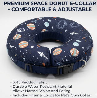Supet Inflatable Dog Cone Collar Alternative After Surgery, Dog Neck Donut Collar Recovery E Collar for Neuter, Soft Dog Cone for Small Medium Large Dogs