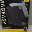 MAGEASY CoverBuddy iPad Case that Fits Magic Keyboard for iPad Pro 13" (M5 2025 / M4 2024, 8th 7th Gen) Magic Keyboard Compatible iPad Case with Heat Dissipation & Pencil Holder (Leather Black 5.05)