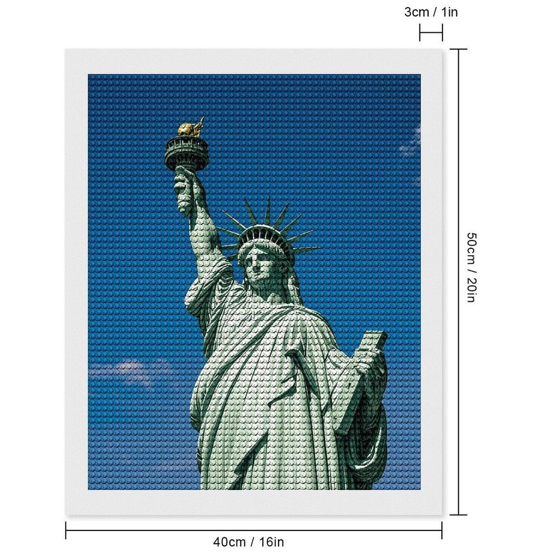 JTKBNVM Statue of Liberty 5D Diamond Painting Kits for Adults Beginners Diamond Art Kit DIY Round Full Drill Diamond Dots Paintings Gem Art Kits and DIY Crafts for Home Wall Decor 16"x20" (style)