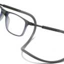 Magnetic Blue Light Blocking Reading Glasses for Men&Women, Bridge Front Connect Reading Glasses, Reading Adjustable (Gray) +2.50