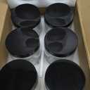 BPFY 6 Pack 16 oz Glass Jars With Plastic Lids, Glass Kitchen Canisters Cabinet, Pantry Organization, Food Storage Jars for Flour, Sugar, Coffee, Candy, Snacks, 8 Chalk Labels, 1 Pen