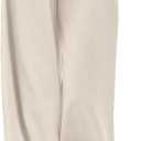 Anymeet Womens Soft Spring Pants Wide Leg Casual Drawstring High Waist Long (L)