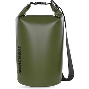 MARCHWAY Floating Waterproof Dry Bag Backpack 40L, Roll Top Sack Keeps Gear Dry for Kayaking, Rafting, Boating, Swimming, Camping, Hiking, Beach, Fishing