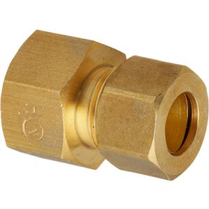 LASCO 17-6761 1/2-Inch Female Compression by 3/8-Inch Male Compression Brass Adapter, Copper