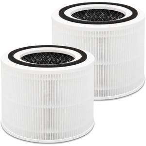 2 Pack 240 True 14 Replacement Filter Compatible with 240 Air Cleaner Purifier, 3-in-1 HP-14 Filter Replacement with Activated Carbon Filter,Fit For Puroair 14 Air Purifier White