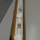 Tension Curtain Rod 51-126 Inch, Long Curtain Rod No Drilling for Window or Bathroom, Outdoor Curtain Rods for Patio Tension Rods, Easy to Install, Never Rust, Rod Diameter 1.26 Inches - White