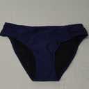 Women's Bathing Suit Bottoms Full Coverage Ruched Bikini Tankini Bottom Swimsuit Brief (Blue, Medium)