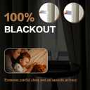 DONREN 100% Blackout Curtains 90 Inches Long Thermal Insulated, Soft Linen Grommet Blackout Drapes for Bedroom, 2 Panels 52Wx90L, Cream