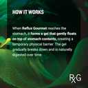 REFLUX GOURMET Vanilla Caramel Rescue  Alginate Complex  Digestive Support Formula, Made with Natural Ingredients  8 Fl. Oz