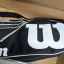 WILSON Advantage Tennis Bag Series, Pack of 1, Black/White