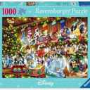 Ravensburger - Disney Christmas - 1000 Piece Jigsaw Puzzle - Dazzling Snow Globes with Cinderella, Snow White, Mickey Mouse, and More - Premium Quality - Ages 12+