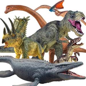 Lavesom 5PCS Jumbo Dinosaur Toy Set, Realistic Dinosaurs Toys for Kids - Large Dino Playset for Boys and Girls 3 4 5 6 7 Year Old Children Birthday Dinosaur Lovers