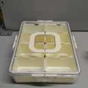 Amazon.com | Snackle Box Container, Dishwasher Safety - Divided Serving Tray with Lid and Handle, Charcuterie Board for Portable Snack Platters - Clear Organizer for Fruits Snacks,Perfect for Road Travel: Divided Dishes, Trays & Platters