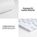 Aothia Leather Desk Pad Protector, Mouse Pad, Office Desk Mat, Non-Slip PU Leather Desk Blotter, Laptop Desk Pad, Waterproof Desk Writing Pad for Office and Home (Off-White,31.5" x 15.7")