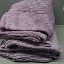 Buryeah 6 Pcs Flannel Throw Blanket Bulk 50 x 60 in Sleepover Blanket Outdoor Wedding Throw Lightweight, Oeko-tex Standard 100 Certified for Sofa Homeless Gifts (Lavender Purple)