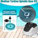 Navigator Medium Turbine Spindle Gear Kit, AXV079VP Replacement for Hayward Pool Vacuum Parts, Navigator Spindle Gear Rebuild Kit, Turbine Repair Kit for Pool Vacuum Parts