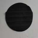 Oval Placemats Woven Vinyl Easy to Clean Heat Resistant Kitchen Table Mat 19x13 Inch, (Black 6)