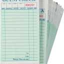 Juvale 10 Pack Restaurant Server Note Pads with Carbon Copy for Guest Checks, Waiter, Waitress 500 Total Tickets (3x7 in)