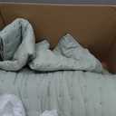 WDCOZY Sage Green Queen Size Quilts Bedding Sets with 2 Pillow Shams, Lightweight Soft Bedspread Coverlet, Quilted Blanket Thin Comforter Bed Cover for All Season, 3 Pieces, 90x90 inches