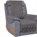 Ameritex Waterproof Nonslip Recliner Cover Stay in Place, Dog Chair Cover Furniture Protector, Ideal Recliner Slipcovers for Pets and Kids (Dark Grey, 23")