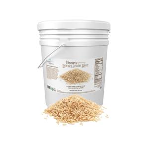 Mountain High Organics Certified Brown Long Grain Rice 6 Gallon/40 Lb Bucket (40 Pound (Pack of 1)