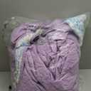Floral Quilt Sets Queen Size Blue Quilt Set 3 Pieces Bedspreads Bedding Set Soft and Cozy Microfiber Lightweight Quilt Flower Bed Coverlet Sets for All Season(Queen 96"x90")