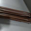 12 Pack Tension Rods for Windows 28 to 48 Inch Spring Tension Rod Adjustable Metal No Drill Curtain Rod for Windows, Shower, Door, Kitchen, Wood Grain
