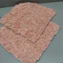 MIULEE 3D Rose Flower Pillow Cover Pack of 2 Decorative Valentines Romantic Stereo Chiffon Spring Aesthetic Solid Pillowcase for Girl Women Girlfriend Couch Bedroom Decor 16x16 Inch Peach Pink