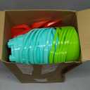 Thyle 24 Pack 5.7'' Sand Buckets Bulk for Kids Plastic Beach Buckets Pail with Shovels Fun Beach Castle Mold Sand Toys for Summer Pool Party Favor Supplies, 6 Assorted Colors