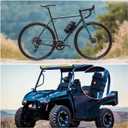 Portable Speaker Mount for Wireless Bluetooth Speakers with 7.5''-12.5'' Circumference, Waterproof Adjustable Strap Accessory Holder Fits UTV Golf Cart Bike or Boat Railing/Cross bar/Frame (Small)