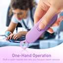 2 x Magnified Seam Ripper  Seam Ripper & Stitch Remover Tool, Thread Cutter with Magnifying Glass for Needlework Patterns, Sewing and Quilting(Purple)