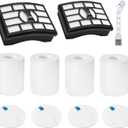 2+4 Vacuum Filter Replacement for Shark Rotator Pro Lift-Away NV500 Series NV500, NV501, NV502, NV503, NV505, NV510, NV520, NV552, UV560, NV642, ZU780, ZU782, ZU785, Part # XFF500 XHF500
