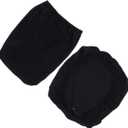 2pcs Elastic Spandex Fabric Chair Cover for Office Black Split Design Stretchable Seat Protector for Home Hotel and Events