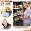 Amylove 80 Pcs Non Woven Tote Bags Bulk Large Reusable Gift Bag Reusable Grocery Bags, 15 x 11. 8 x 4 Inches