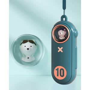 Portable Hand Warmer Electric Fast Warming Up Power Bank, 10000mAh Rechargeable Hand Warming 4 Heat Levels Double-Sided Heating, Cute Pocket USB Handwarmer for Outdoors Hunting Camping, Dark Green