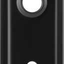 2 Pack Mortise Lock Door Knob Plates for Interior Doors, Old Style Mortise Door Knob Cover Plate Replacement, Matte Black Door Escutcheon (Rectangular)