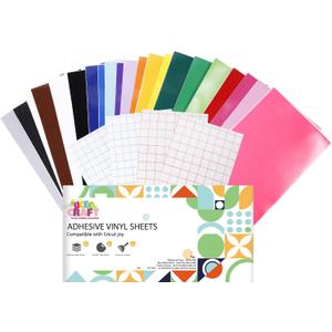 UCEC Smart Vinyl Removable, Matless Cutting, 27 Pack(5.5x12in) 22 Colors - DIY Projects, Decor Sticker, Accessories and Supplies, Decoration Vinyl